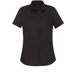 Ladies Staff Short Sleeve Blouse - BLACK
