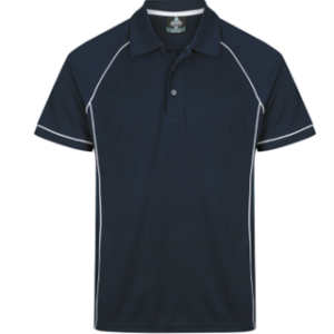 Mindarie SC Mens Endeavour Polo (Navy/White) - STAFF