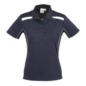 Woodvale SC Ladies Polo (Navy/White) - STAFF