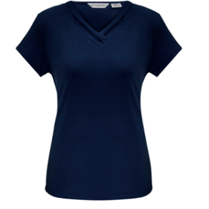 Mindarie SC Ladies Lana Short Sleeve Top (Ink) - STAFF