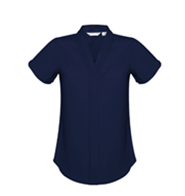 Mindarie SC Ladies Madison Short Sleeve Shirt (Midnight Blue) - STAFF