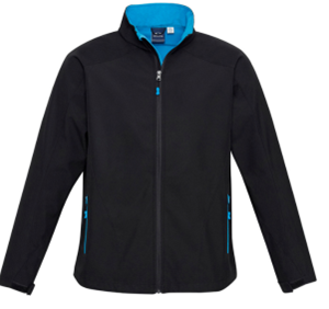 Mindarie SC Mens Geneva Jacket (Black/Cyan) - STAFF