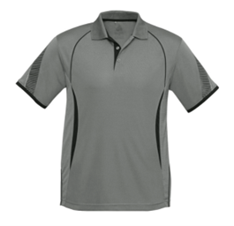 Mindarie SC Mens Razor Polo (Ash/Black) - STAFF