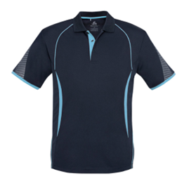 Mindarie SC Mens Razor Polo (Navy/Sky) - STAFF
