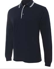 Mindarie SC Long Sleeve Polo (Navy/White) - STAFF